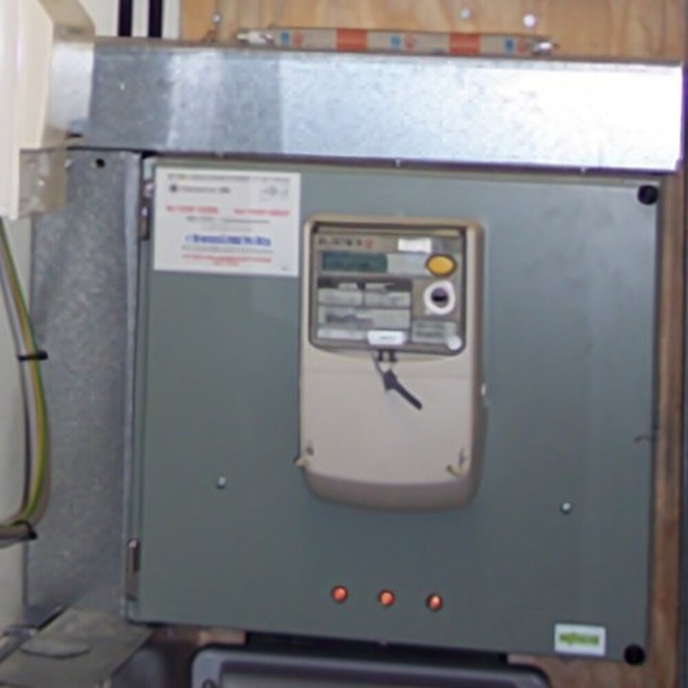 Metering installed in a plant room